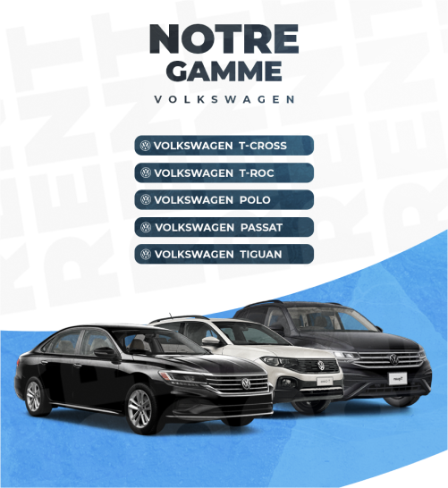 notre gamme volkswagen